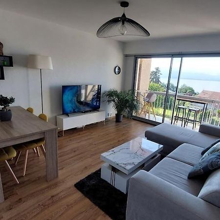 Appart Cosy Avec Vue Sur Le Lac Leman 에비앙레스벵즈 외부 사진