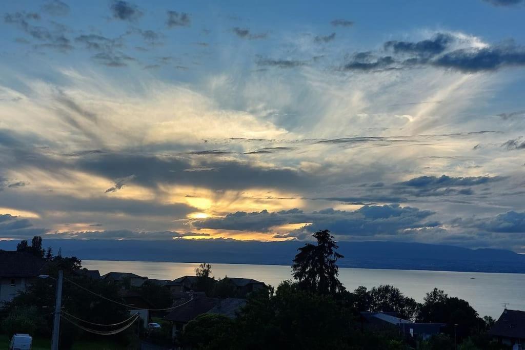 Appart Cosy Avec Vue Sur Le Lac Leman 에비앙레스벵즈 외부 사진